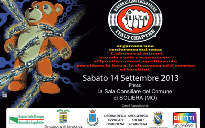 L’abuso sui minori, mondo vasto e sommerso – B.A.C.A. – Conferenza
