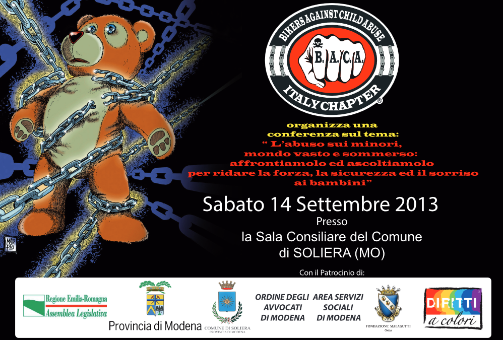 L’abuso sui minori, mondo vasto e sommerso – B.A.C.A. – Conferenza