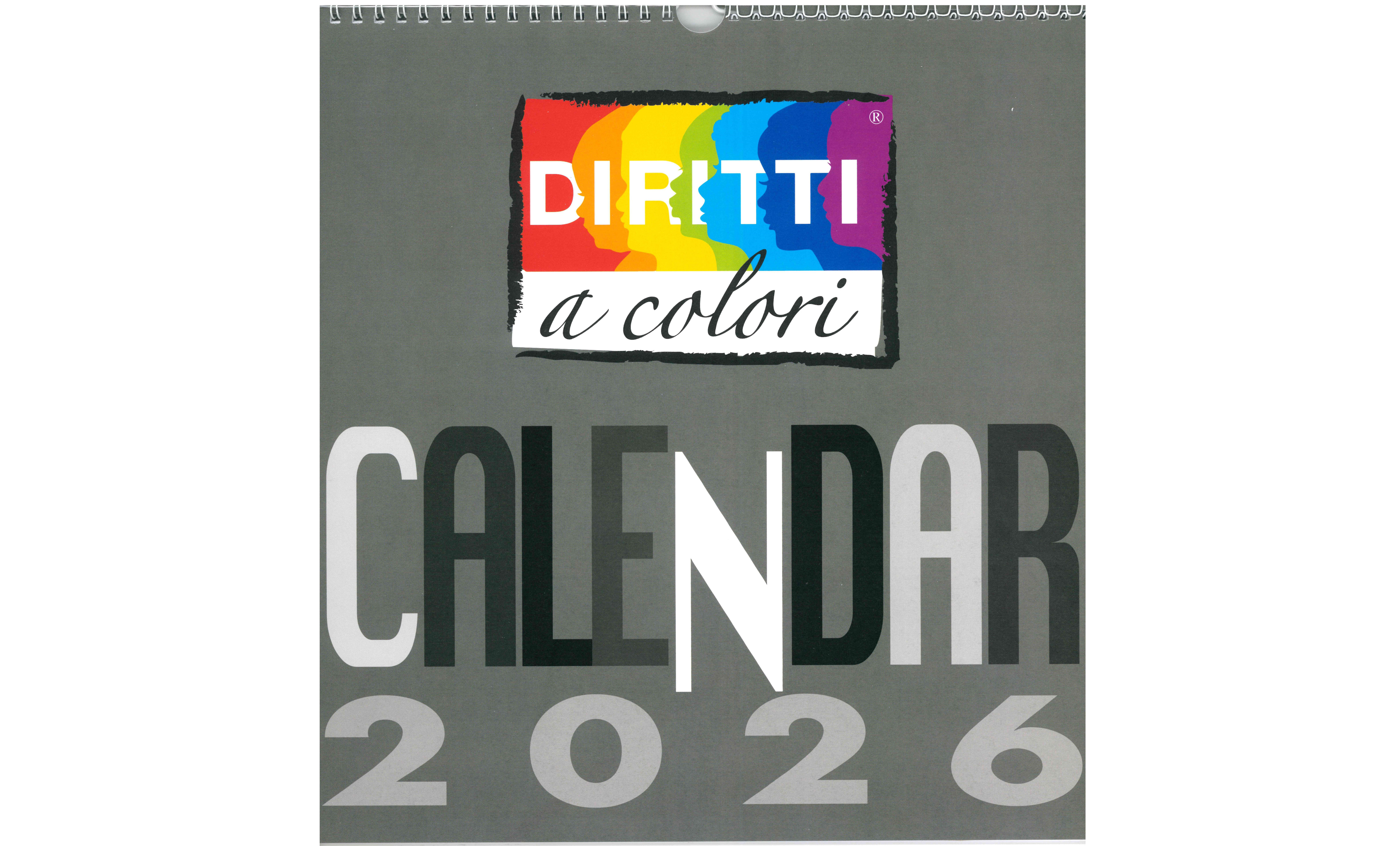 Calendario 2026 di Diritti a Colori in vendita – 2026 Diritti a Colori Calendar at sale