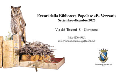 Gli appuntamenti di settembre della rassegna “Eventi della Biblioteca Popolare ‘B. Vezzani’: settembre-dicembre 2025”